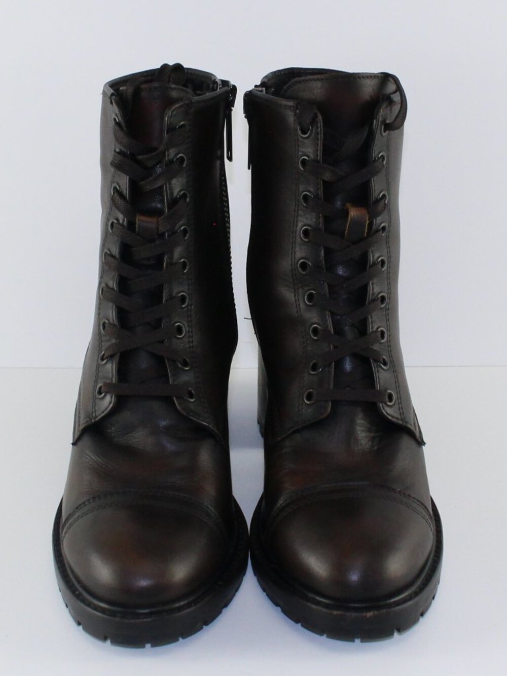 Thursday Boot Company Women High Heel Brown Leather Boots (11 US) - Picture 2 of 11